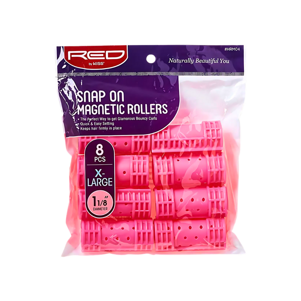 Red by Kiss Snap On Magnetic Rollers front packaging
