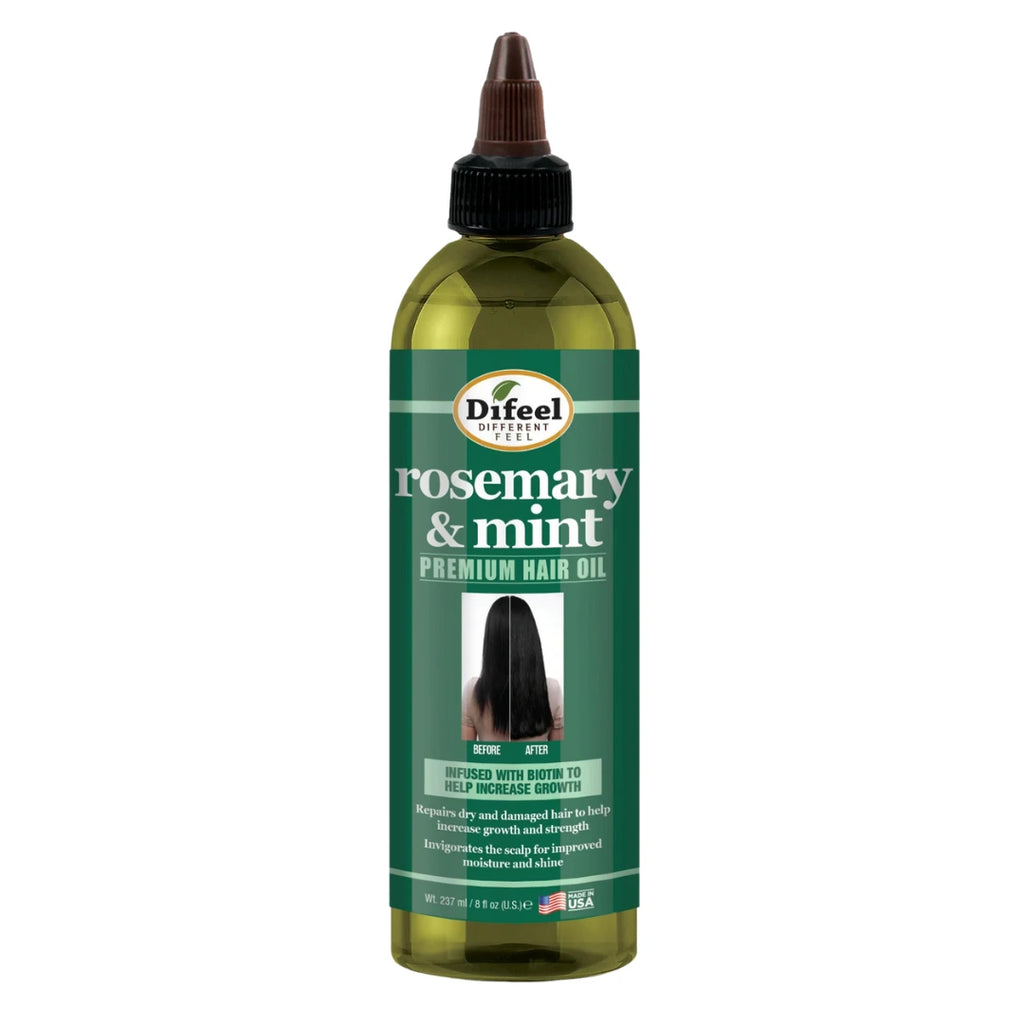 Difeel Rosemary and Mint Premium Hair Oil with Biotin - 8 oz