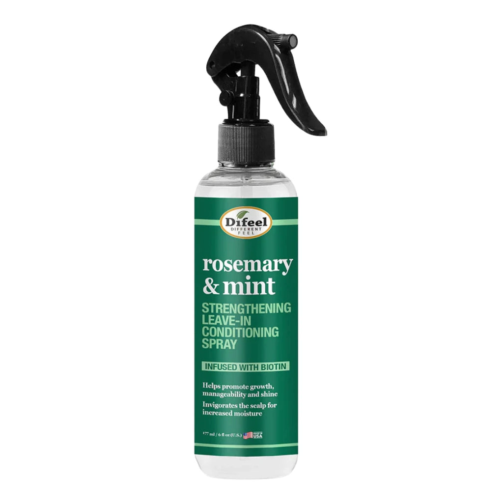 Difeel Rosemary and Mint Biotin Strengthening Leave-In Conditioning Spray with Biotin - 6 oz