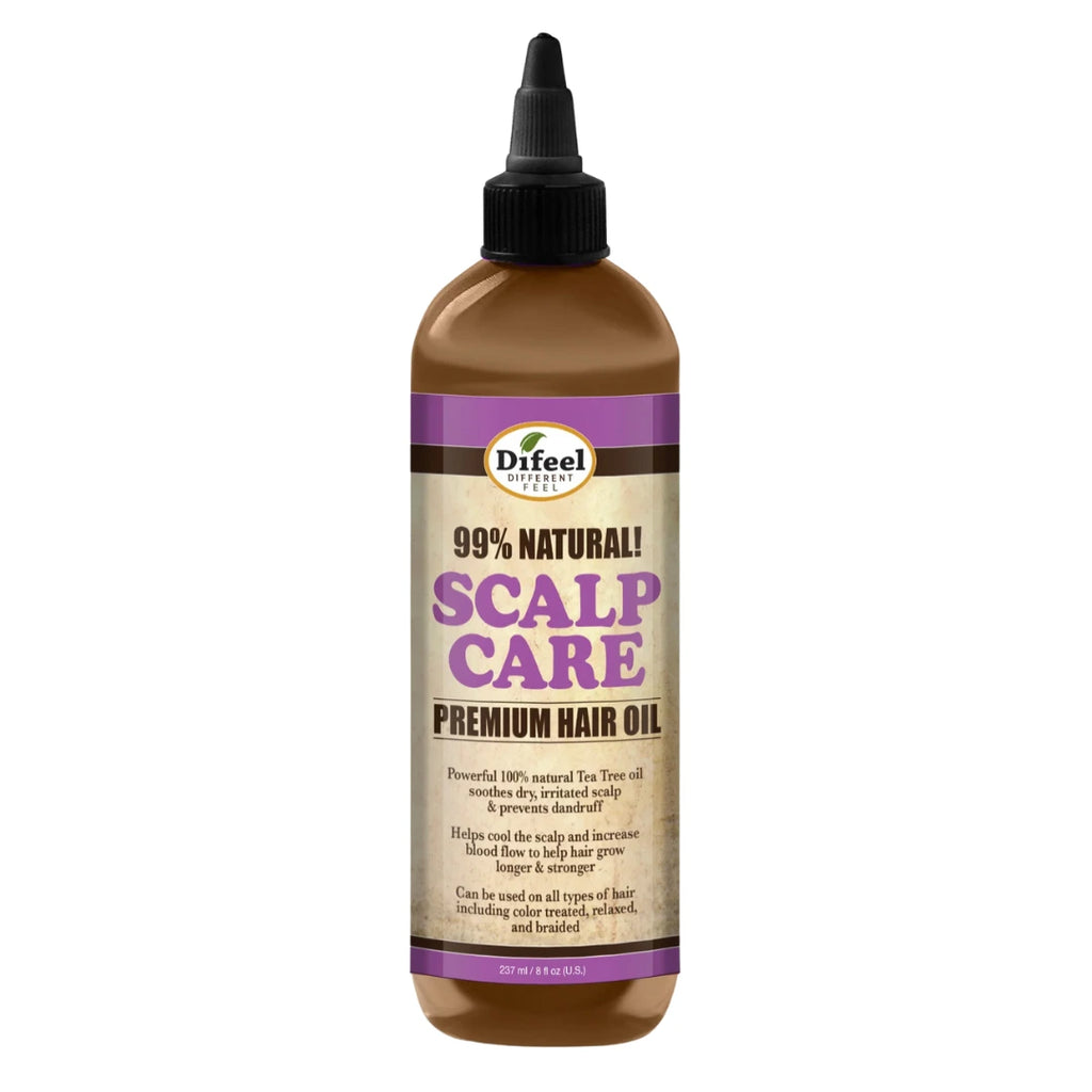 Difeel Scalp Care Premium Natural Hair Oil with Tea Tree Oil - 8 oz