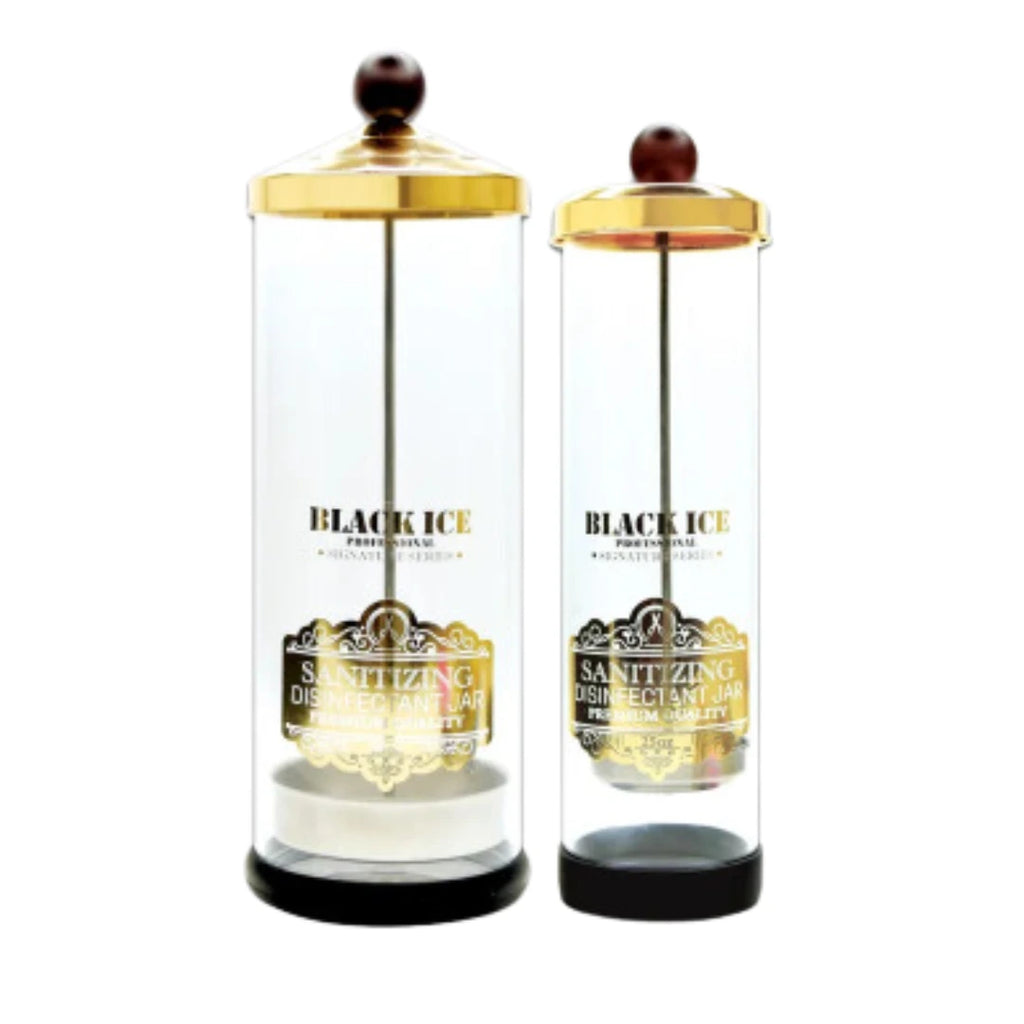Black Ice Professional Sanitizing Disinfectant Acrylic Jar - Choose Size