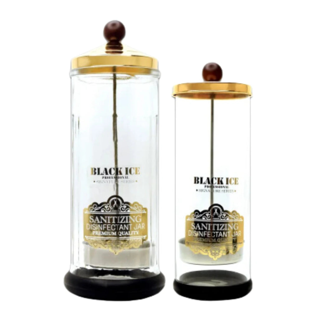 Black Ice Professional Sanitizing Disinfectant Glass Jar 