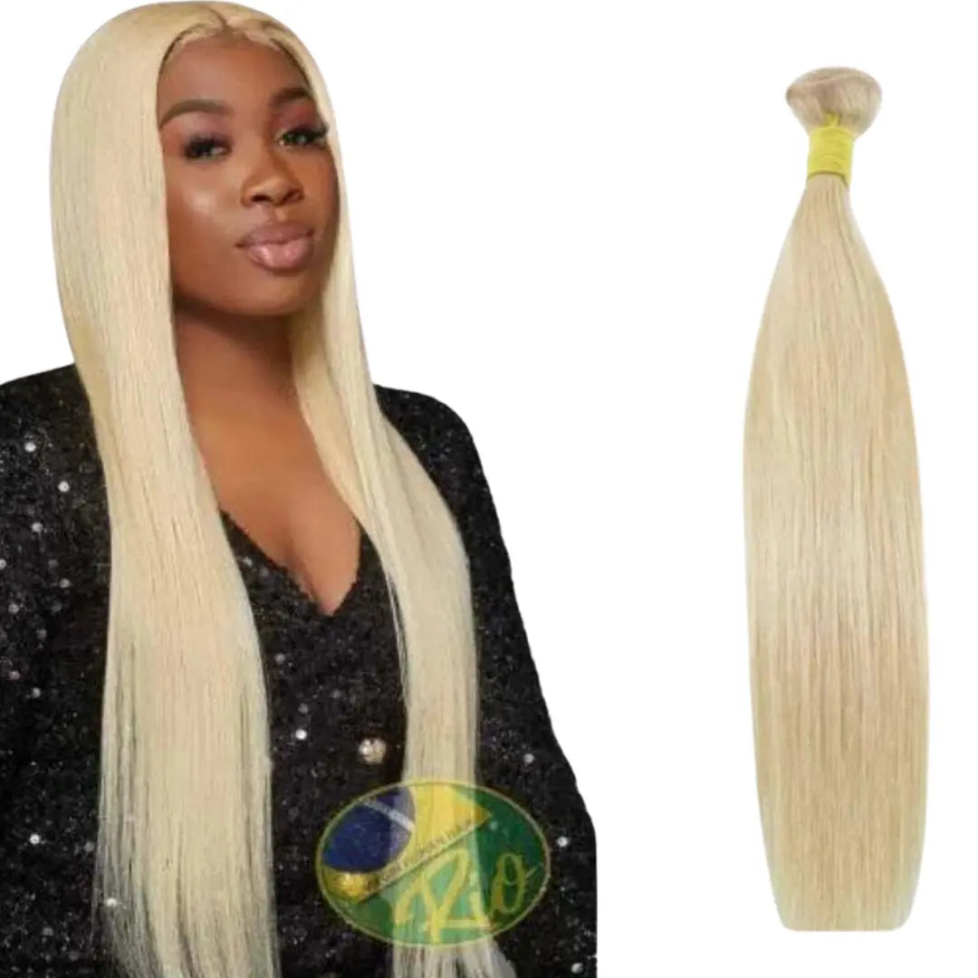 RIO 100% Brazilian Remy Virgin Human Hair Bundle - 613- Straight (10 ...