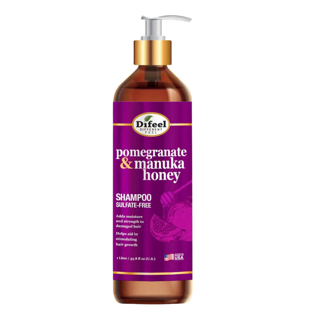 Difeel Pomegranate & Manuka Honey Sulfate-Free Shampoo - Choose Size