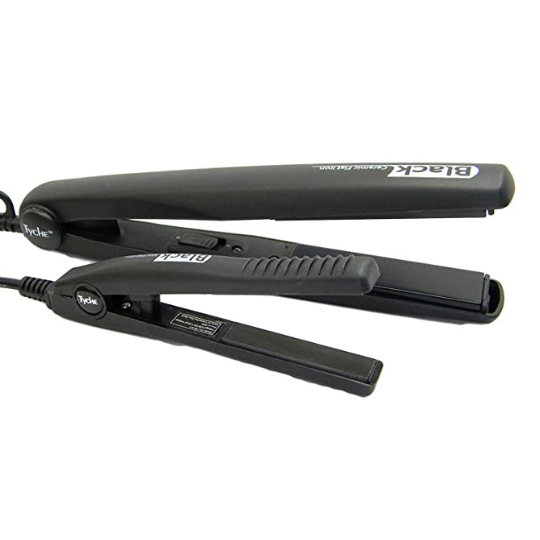 TYCHE BLACK CERAMIC FLAT IRON 1