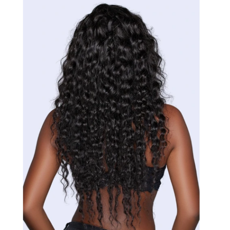 RIO 100% Human Hair HD Lace Frontal Wig 26" Jet Black