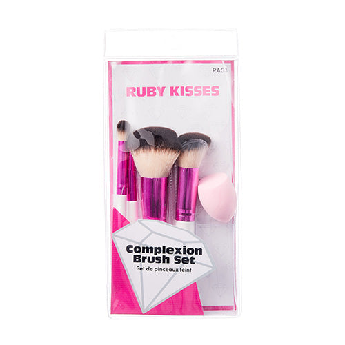 Ruby Kisses Complexion Makeup Brush Kit - Red by Kiss