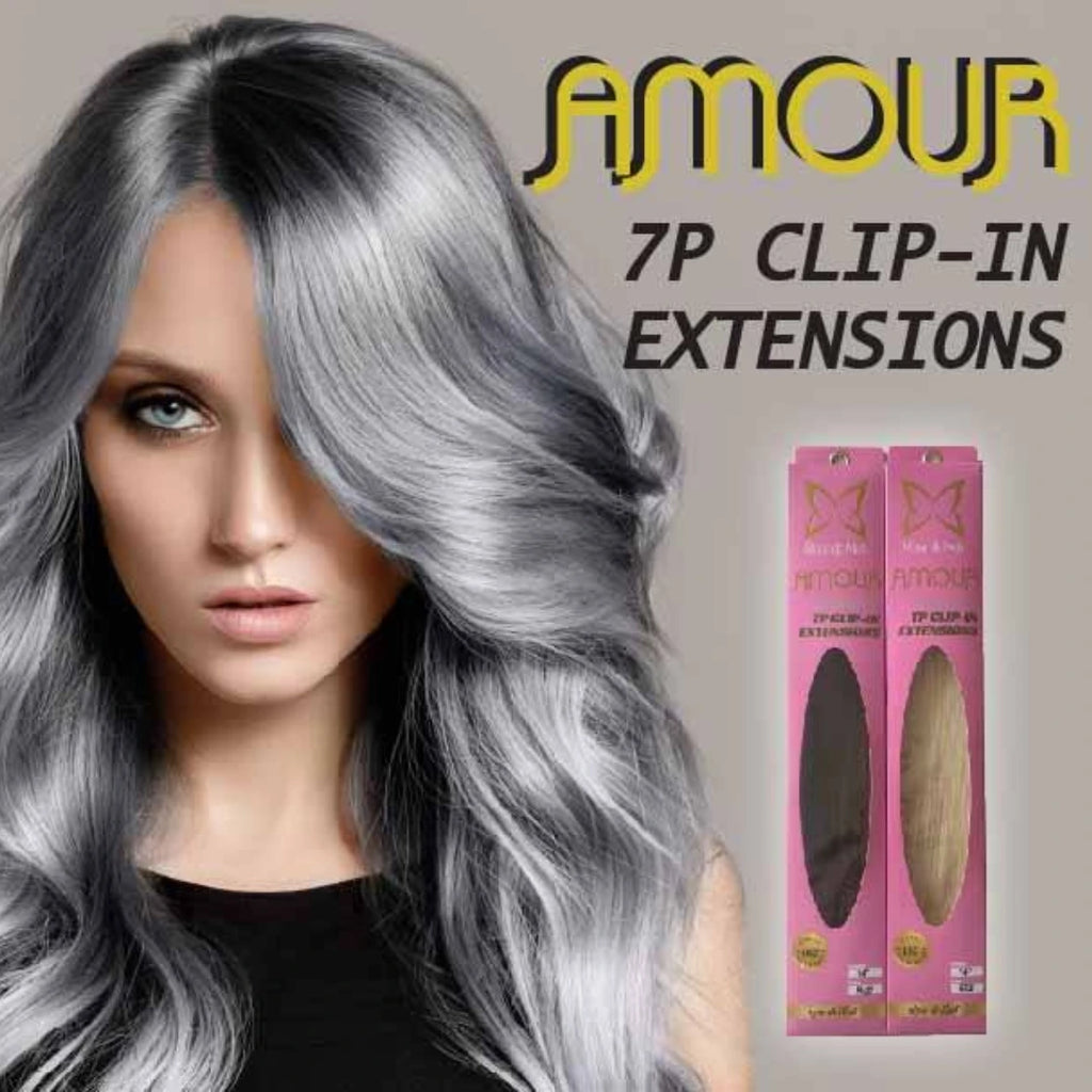 Rose De Nuit Amour Synthetic 7-Piece Clip-In Extensions