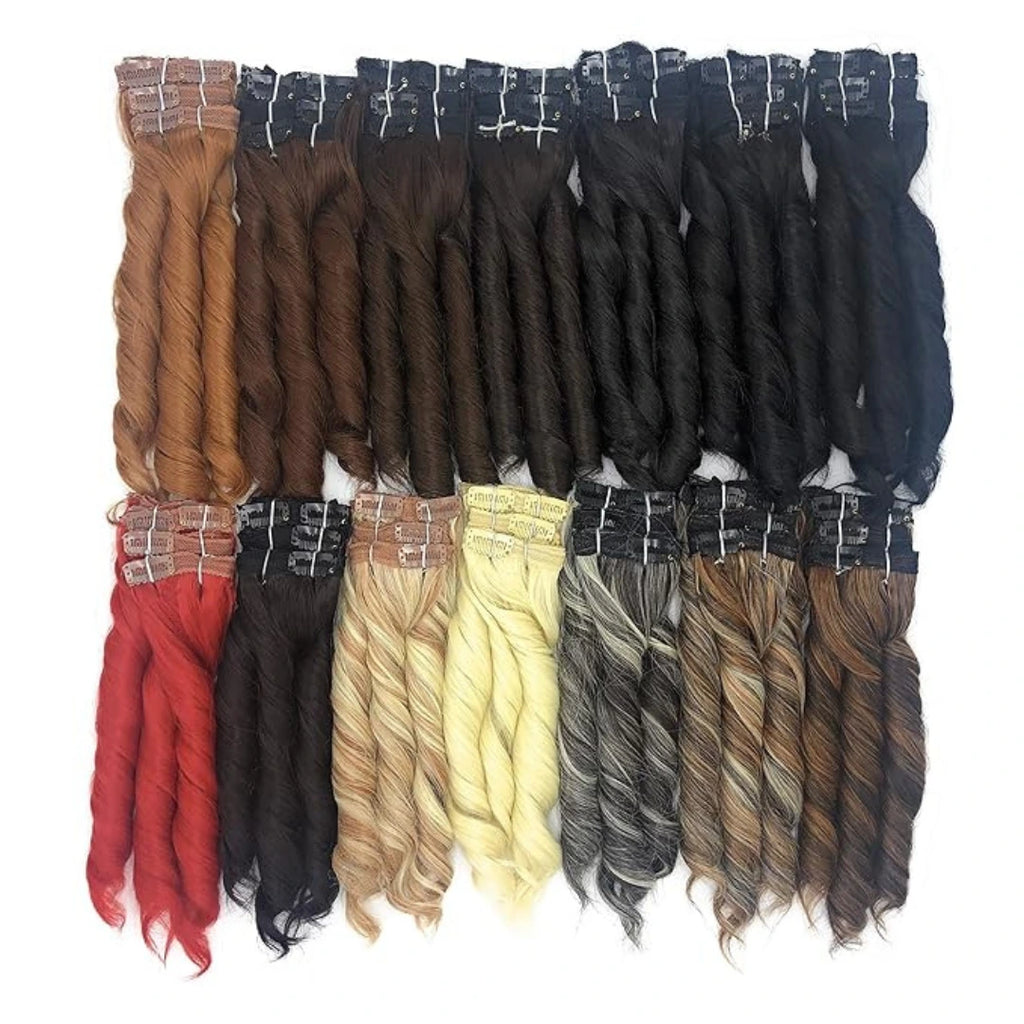Rose De Nuit Amour Synthetic 7-Piece Clip-In Extensions