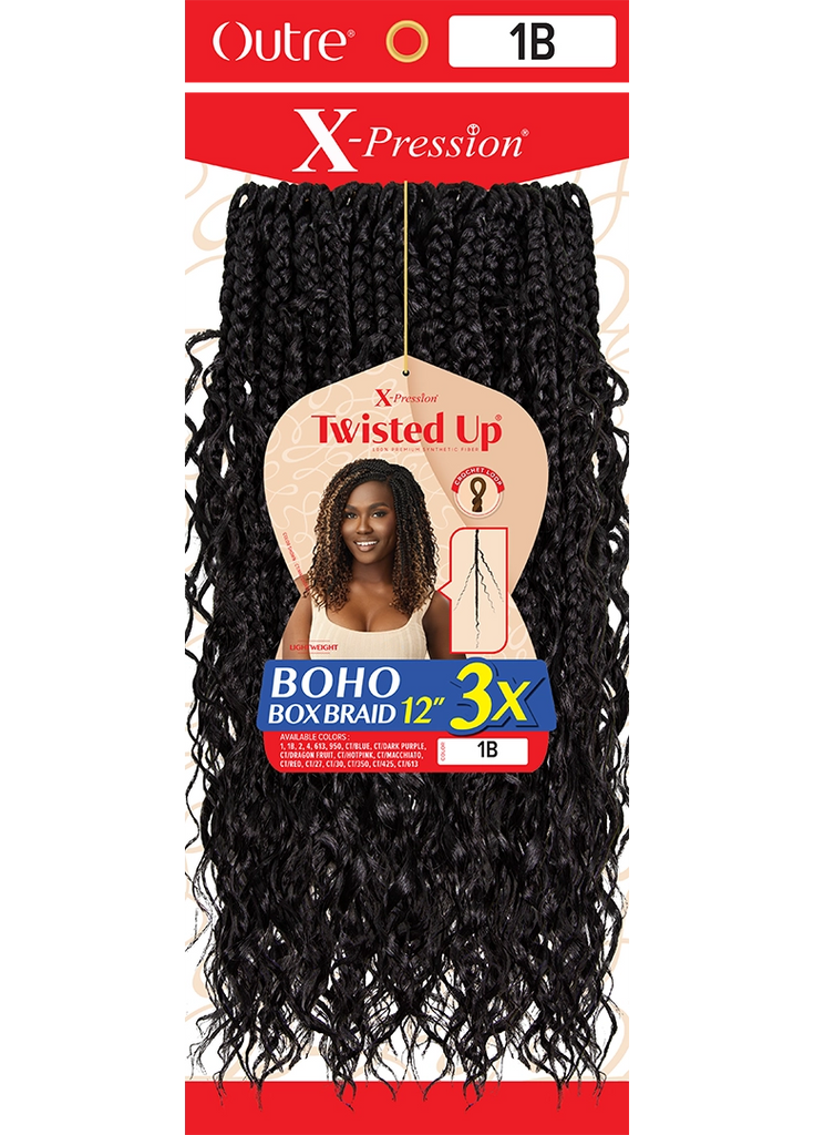 Outre Xpression Twisted Up Boho Box Braid 3X's Pack Crochet Hair