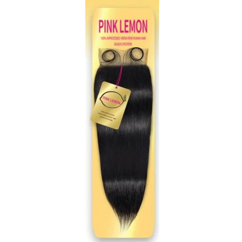 Pink Lemon 100% 13A Unprocessed Virgin Human Hair 4X4 