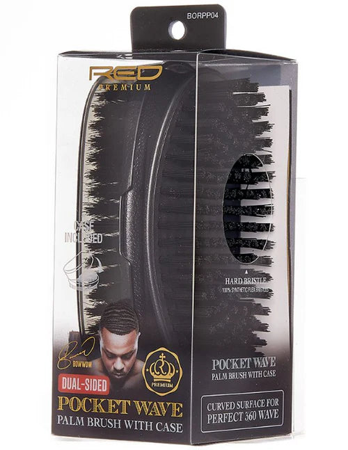 RPM Dual Sided Pocket Wave Palm Brush with Case-Supreme Beauty