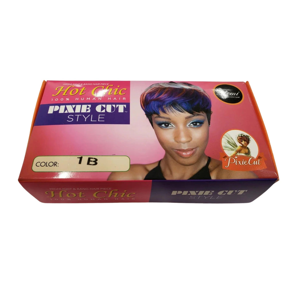 Femi Collection Hot & Chic 100% Human Hair 6"-8" Highlight & Bang Hair Piece