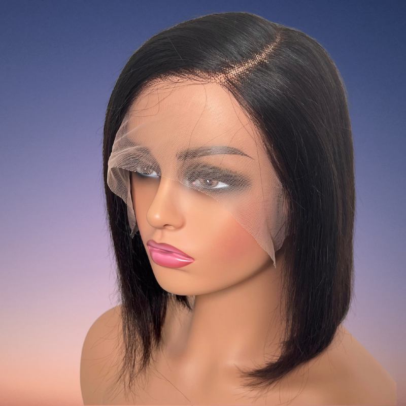 SUPREME 13A Celebrity Grade 100% Unprocessed Human Hair Bob Cut Wig 