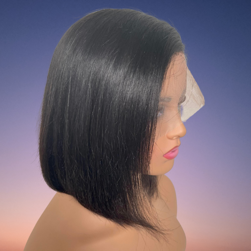 SUPREME 13A Celebrity Grade 100% Unprocessed Human Hair Bob Cut Wig 
