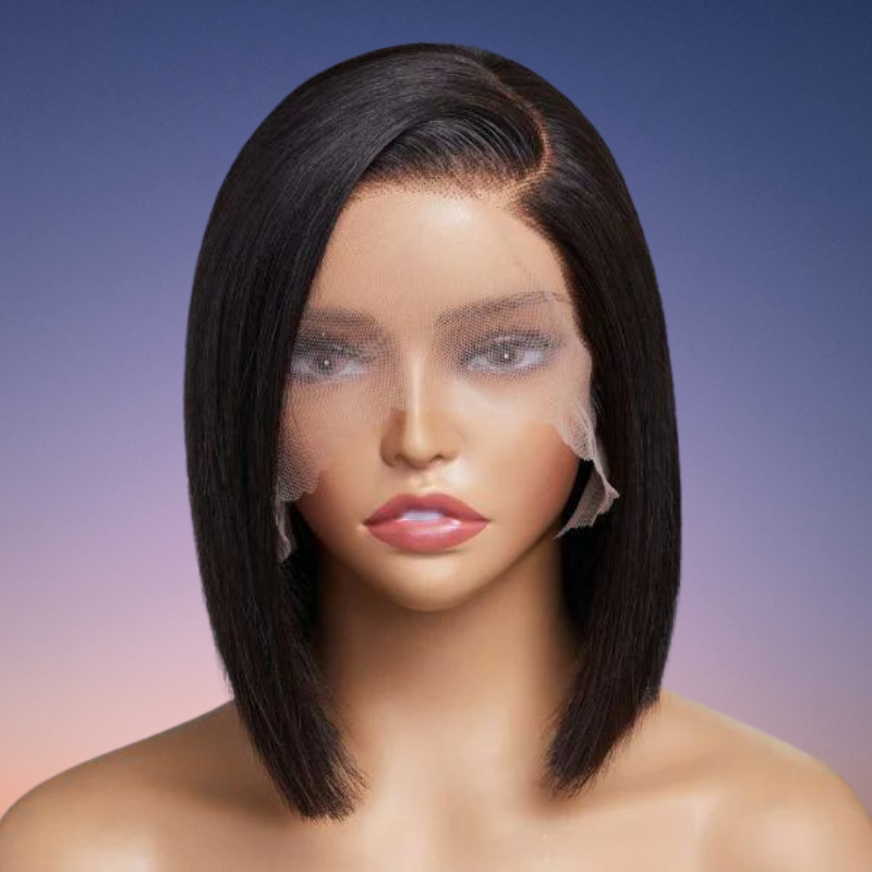 SUPREME 13A Celebrity Grade 100% Unprocessed Human Hair Bob Cut Wig 