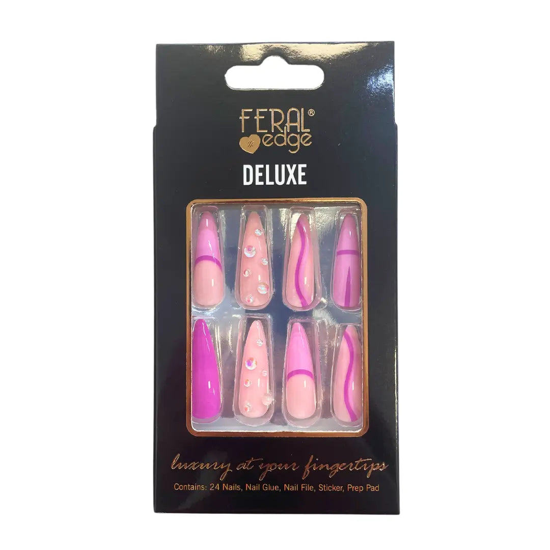 Feral Edge High Quality Press On Nails Deluxe - Water Babies Feral Edge High Quality Press On Nails Deluxe - Water Babies