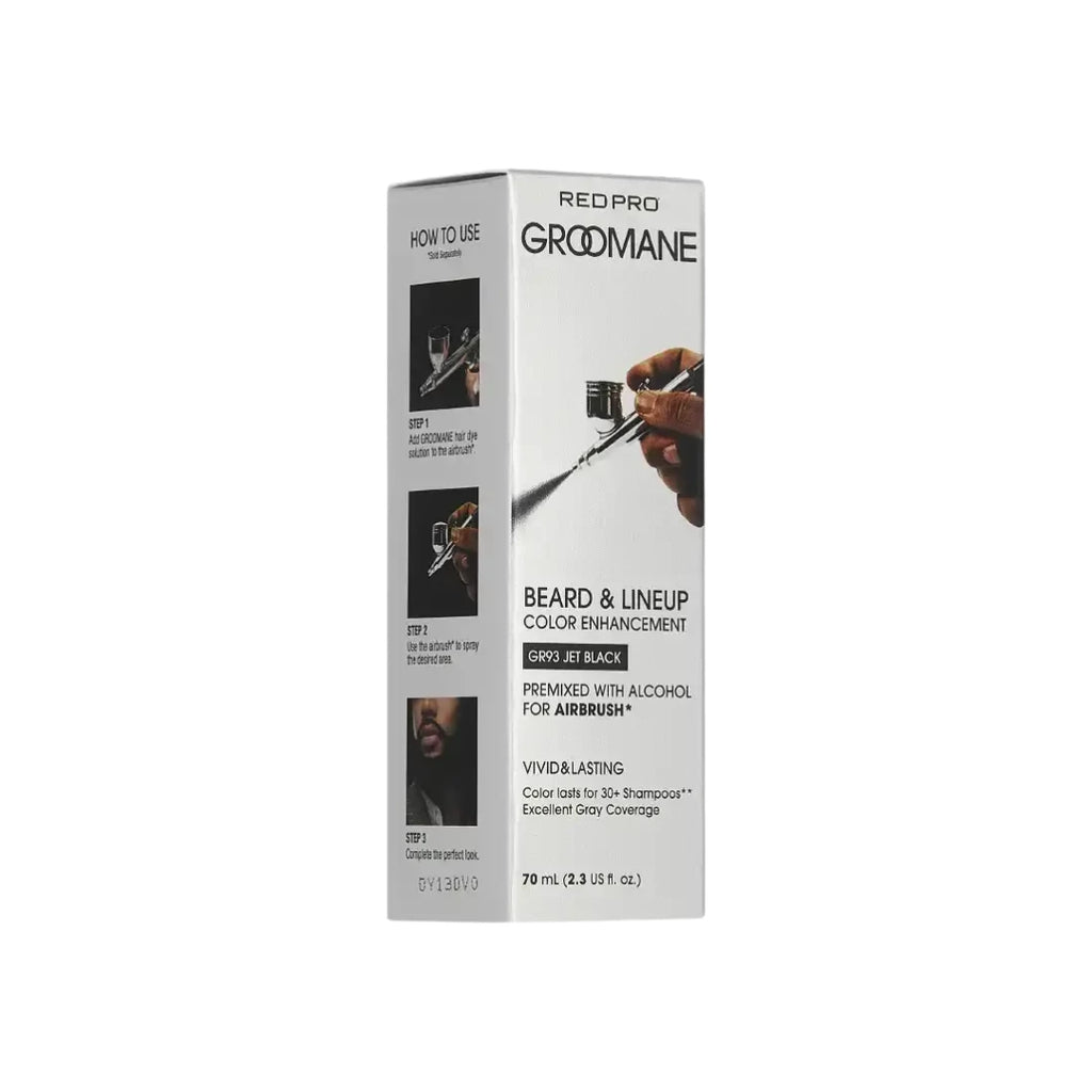 Groomane Beard & Lineup Color Enhancement – Premixed Airbrush Bottle 2.3 oz
