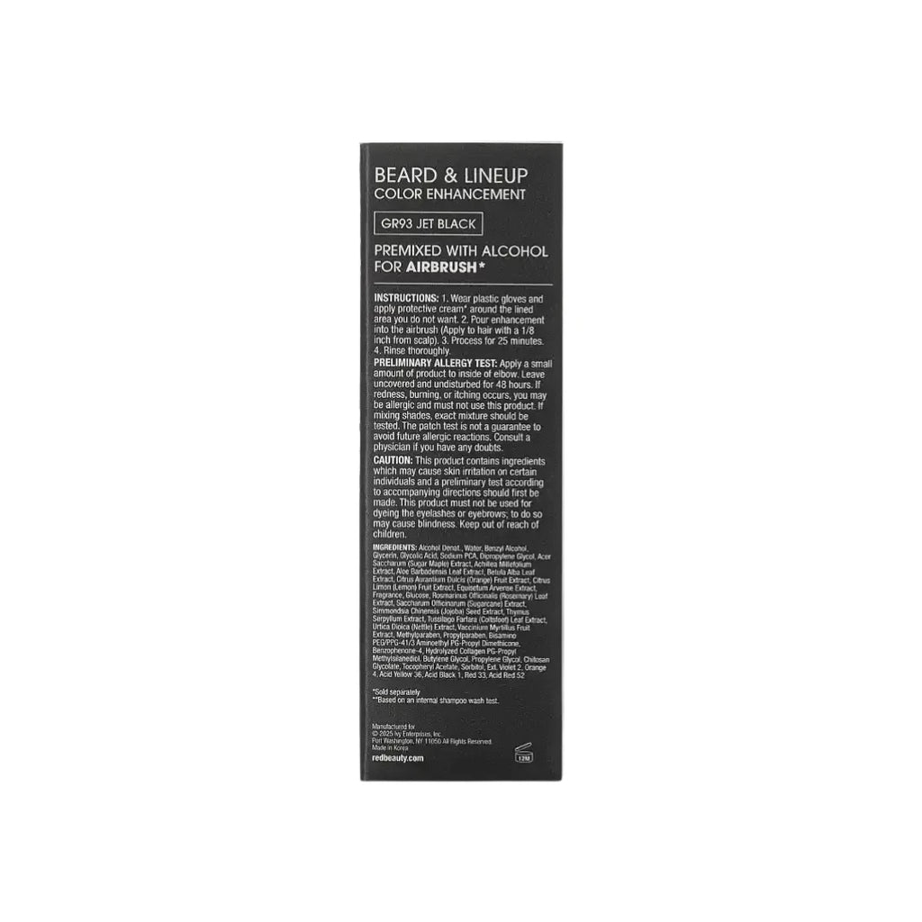 Groomane Beard & Lineup Color Enhancement – Premixed Airbrush Bottle 2.3 oz