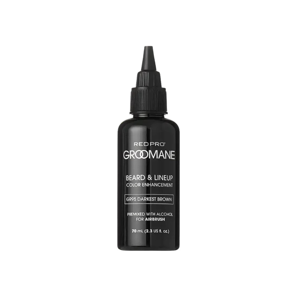 Groomane Beard & Lineup Color Enhancement – Premixed Airbrush Bottle 2.3 oz