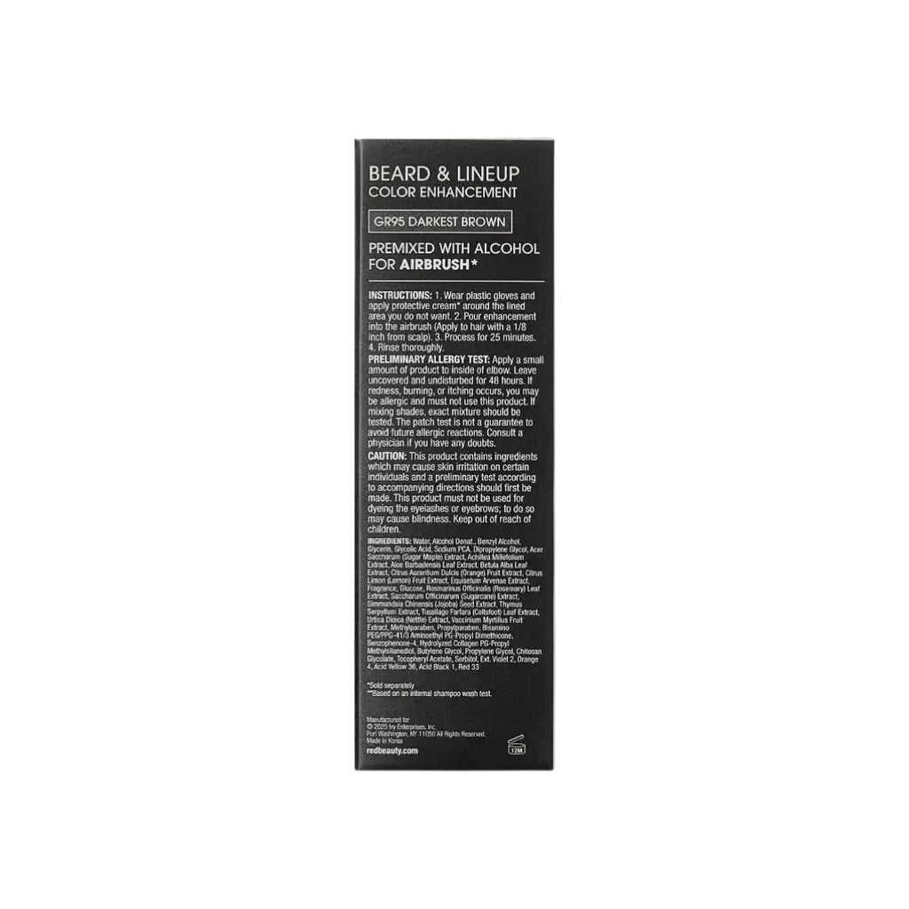 Groomane Beard & Lineup Color Enhancement – Premixed Airbrush Bottle 2.3 oz