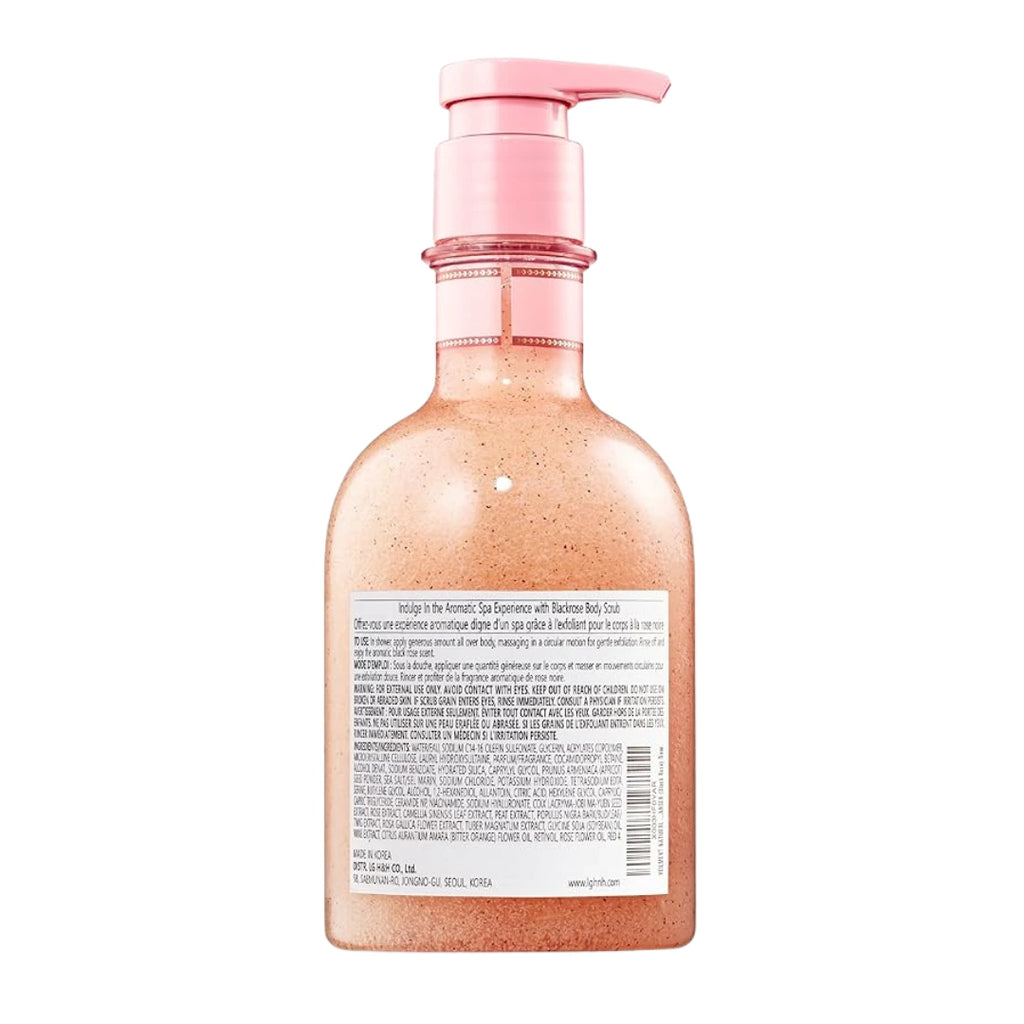 Avon Veilment Natural Spa Black Rose Body Scrub & Cleanser – 13.5 oz Bottle