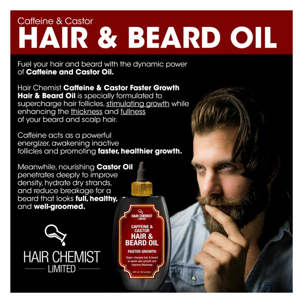 Hair Chemist Hair & Beard Oil Caffeine & Castor