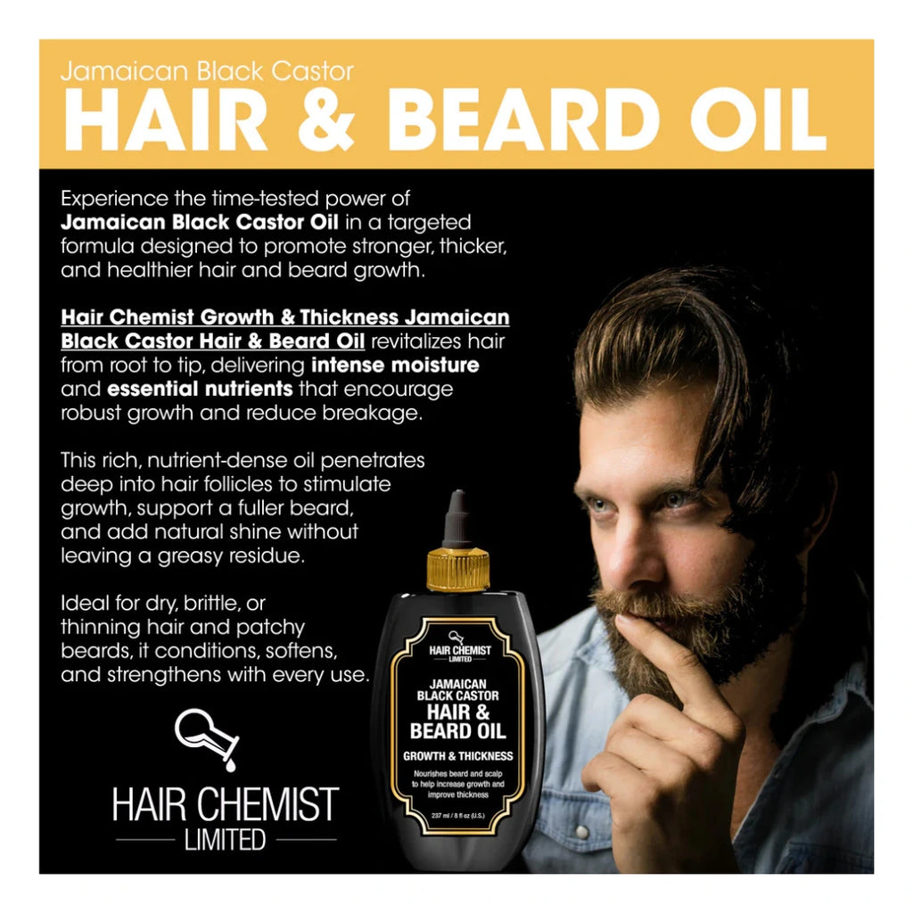 Hair Chemist Hair & Beard Oil Jamaican Black Castor