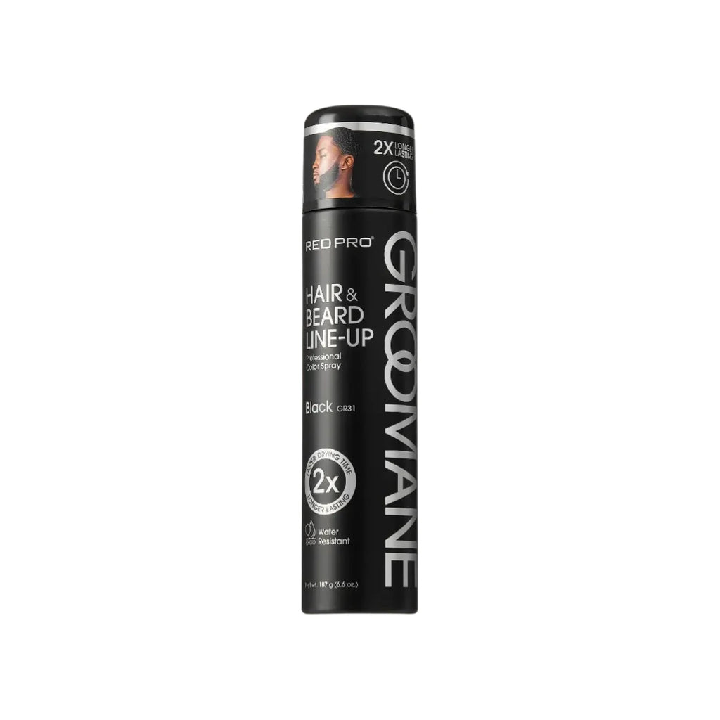 GROOMANE Hair & Beard Line-up Professional Color Spray - Black