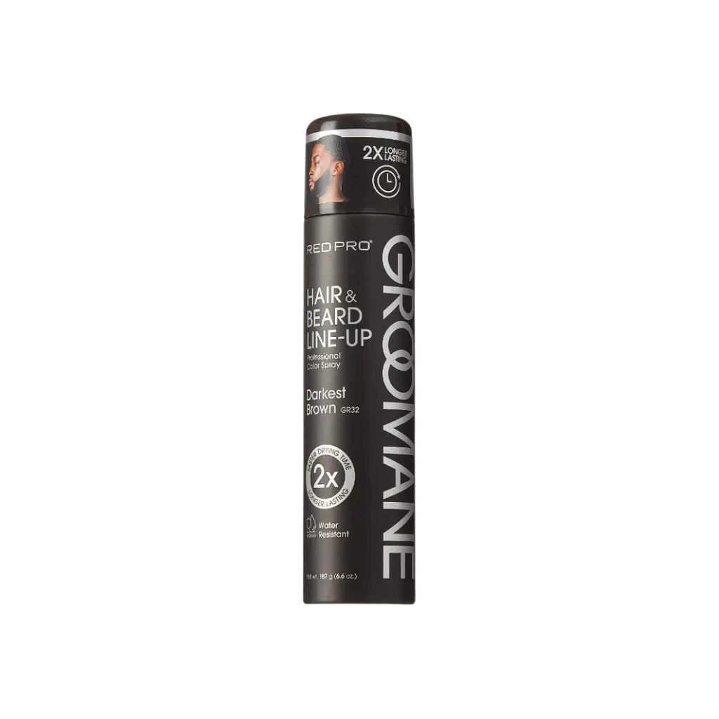 GROOMANE Hair & Beard Line-up Professional Color Spray - Darkest Brown
