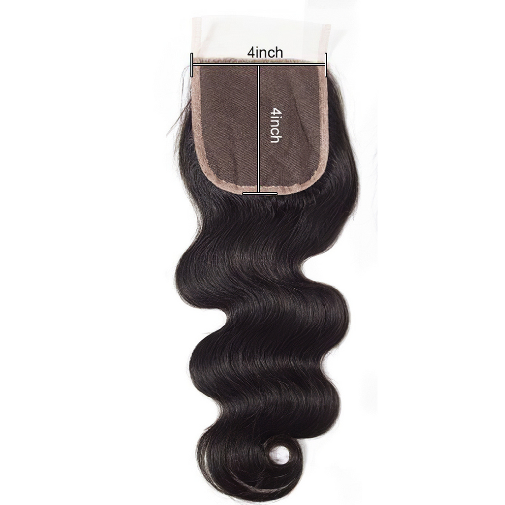RIO 100% Brazilian Remy Virgin Human Hair 4x4 Closure