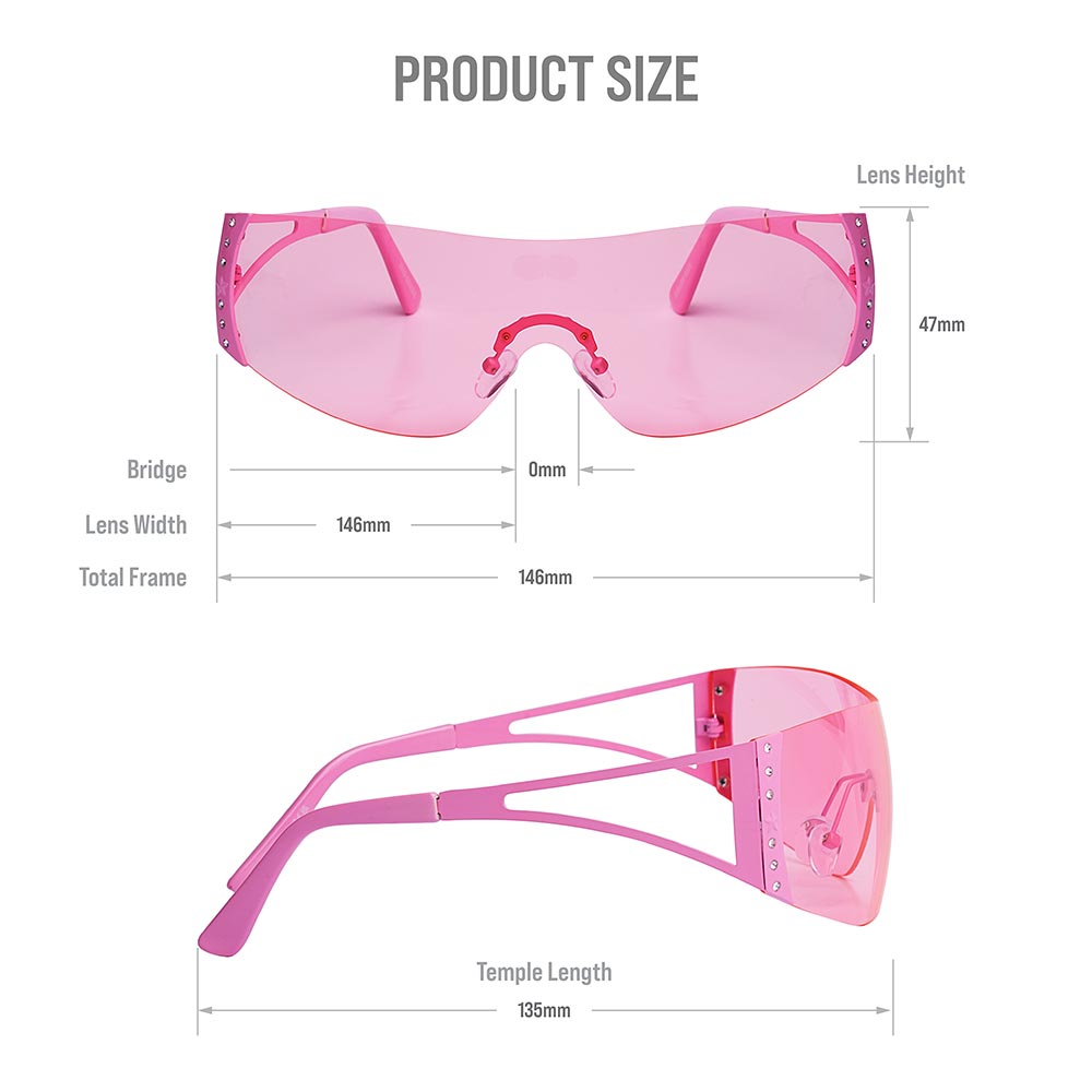 Ivy Beauty Mad Shade Vibrant Pink Sunglasses