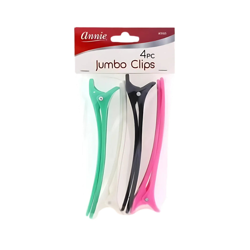 Annie Jumbo Hair Clips – 4 Count Pack Front View
