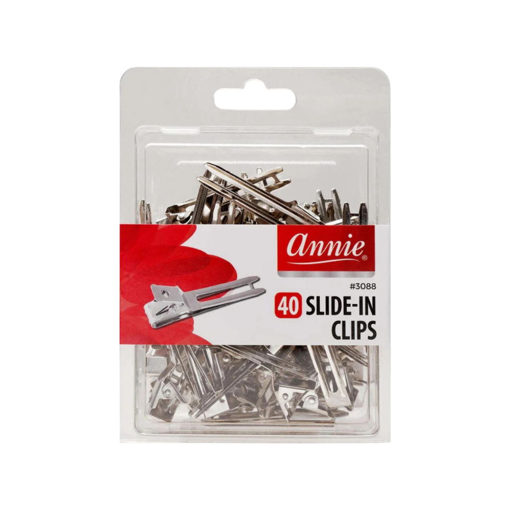 Annie Slide-In Clips 40 Count Silver – Supreme Hair & Beauty
