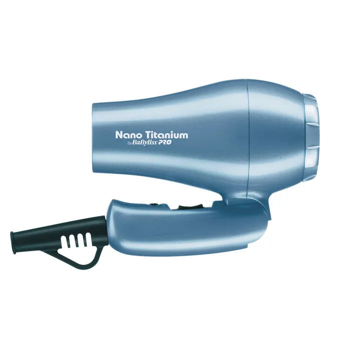 BaBylissPRO® Nano Titanium™ Travel Dryer- Babyliss Blue