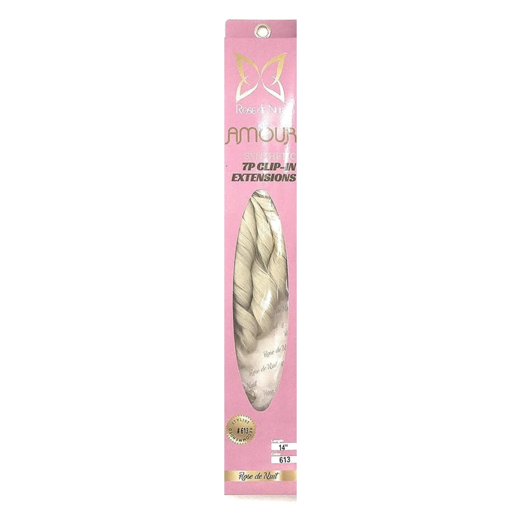 Rose De Nuit Amour Synthetic 7-Piece Clip-In Extensions