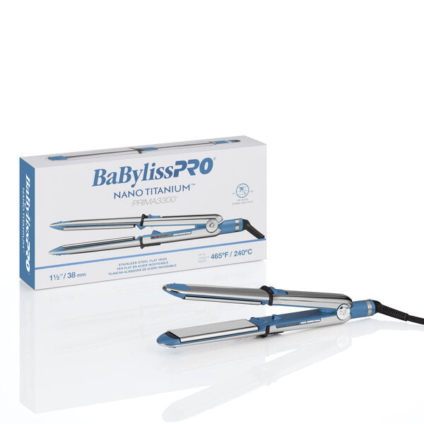 BaBylissPRO® Nano Titanium 1 1/2" Prima3300 Stainless Steel Styling Iron