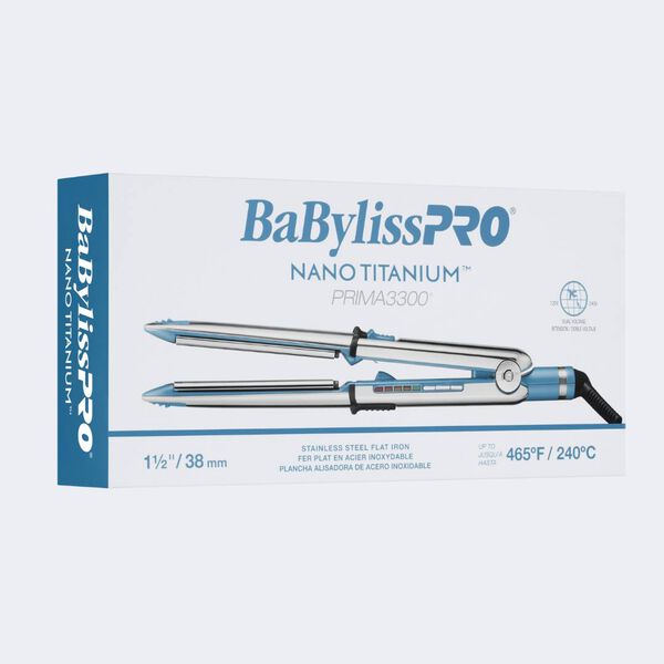 BaBylissPRO® Nano Titanium 1 1/2" Prima3300 Stainless Steel Styling Iron