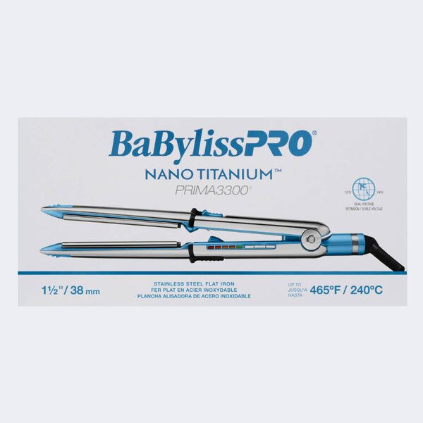 BaBylissPRO® Nano Titanium 1 1/2" Prima3300 Stainless Steel Styling Iron