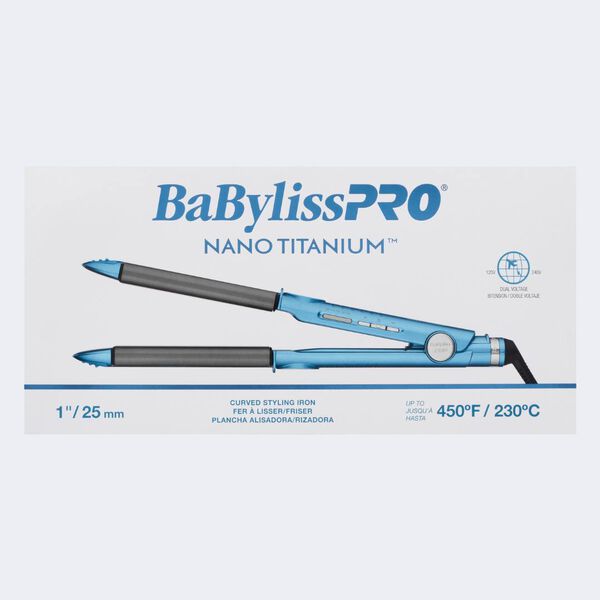 BaBylissPRO® Nano Titanium™ 1" Curved Styling Iron