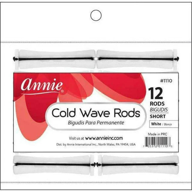 Annie Cold Wave Rods 7/16" Short White