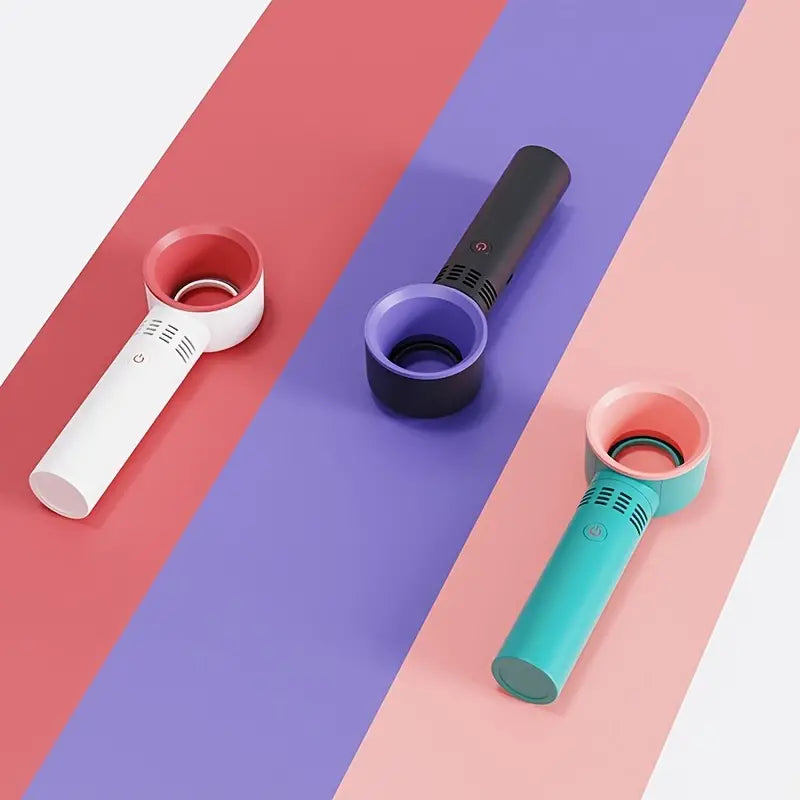USB Rechargeable Bladeless Handheld Travel Fan