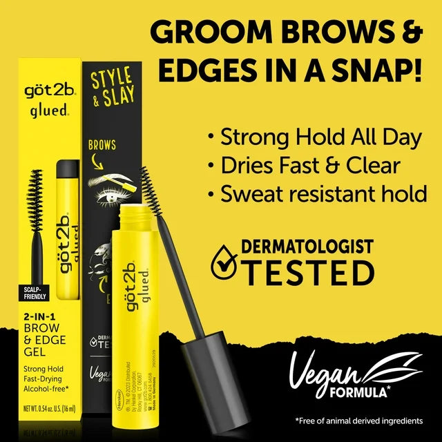 Got2B Glued 2-in-1 Brow & Edge Gel - Strong Hold 
