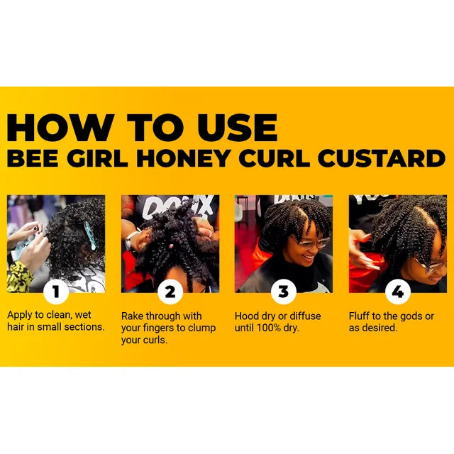 The Doux Bee Girl Collection Bee Girl Super Charged Honey Curl Custard