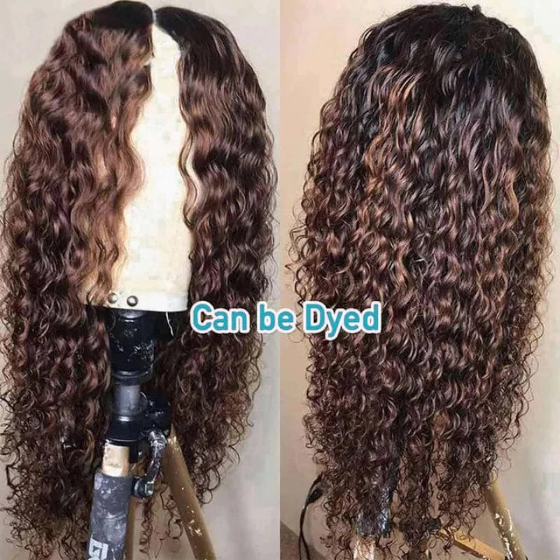 Hair Topic Genuine 10A Brazilian Human Hair Whole Lace Deep Wave Wig-24"-26"