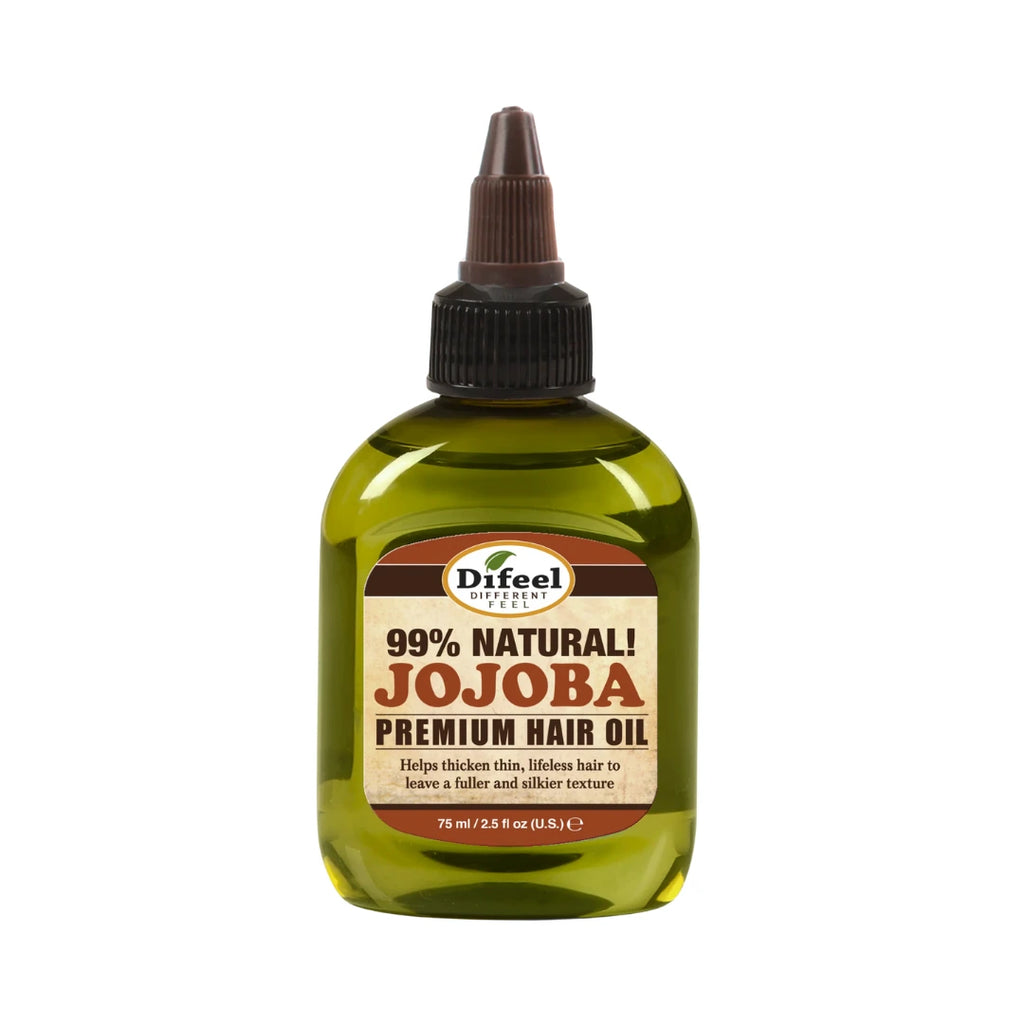 Difeel Jojoba Premium Hair Oil – 2.5 oz bottle