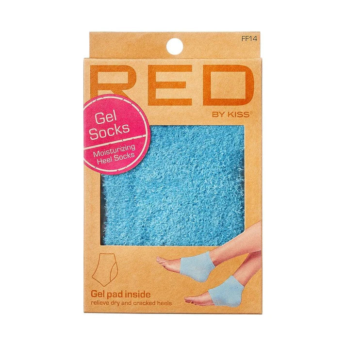 Red by Kiss Pedicure Gel Socks Moisturizing Heel Socks 