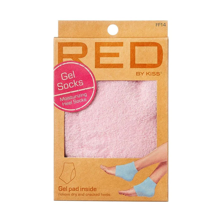 Red by Kiss Pedicure Gel Socks Moisturizing Heel Socks 