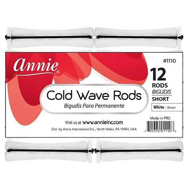 Annie Cold Wave Rods 7/16" Short White