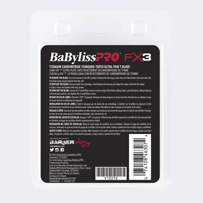 BaBylissPRO® Titanium Carbon-Nitride Standard-Tooth Ultra-Thin Replacement Blade 